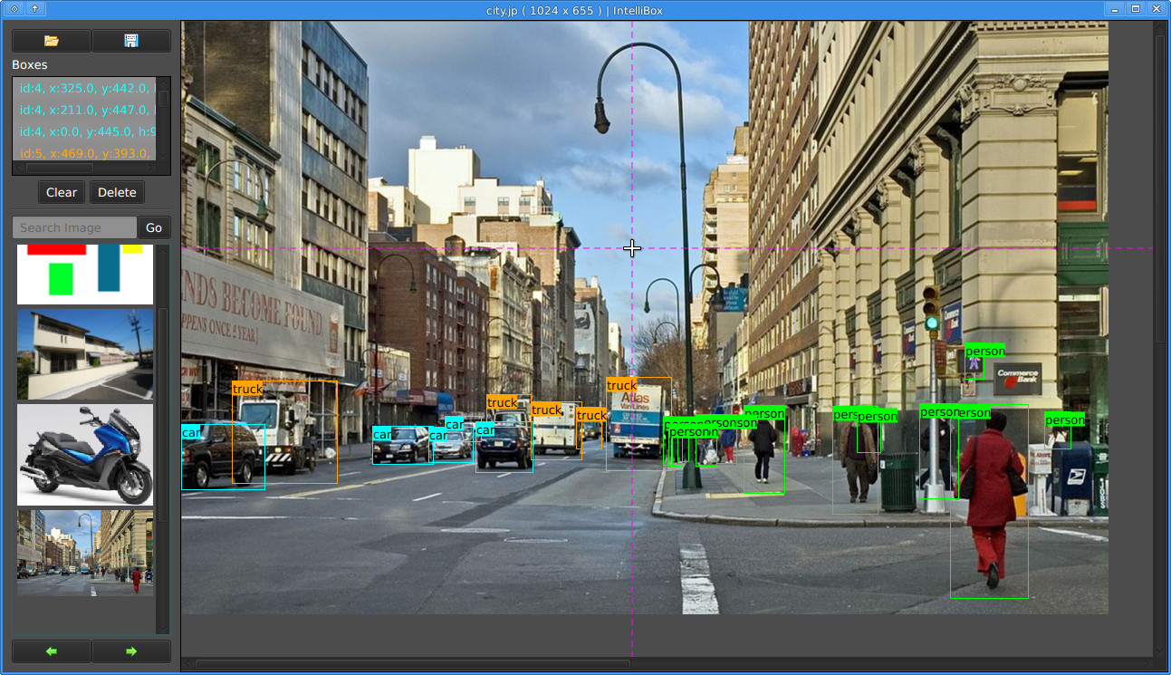 intellibox application labeling object bounding boxes in an image